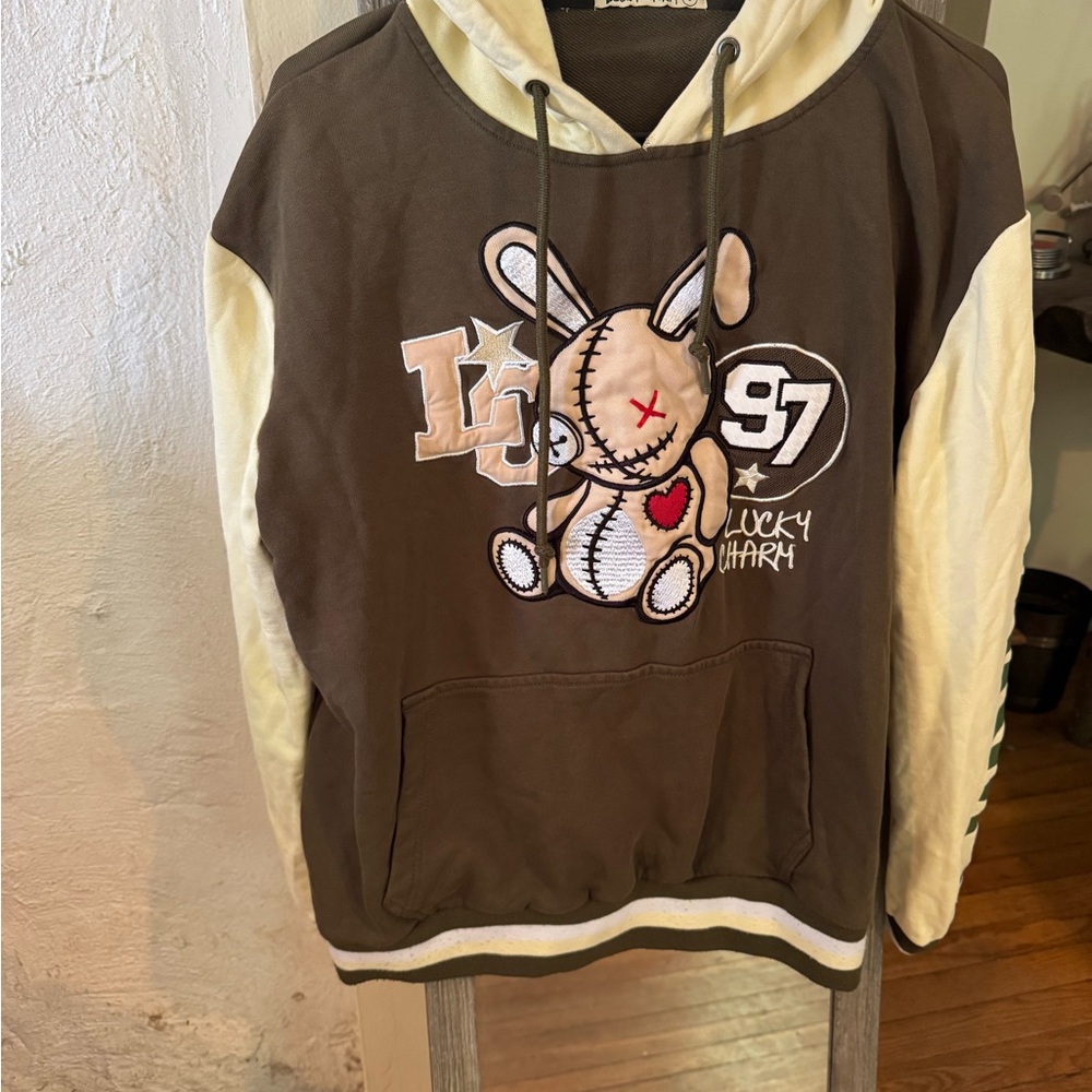 Brown and Cream Hoodie